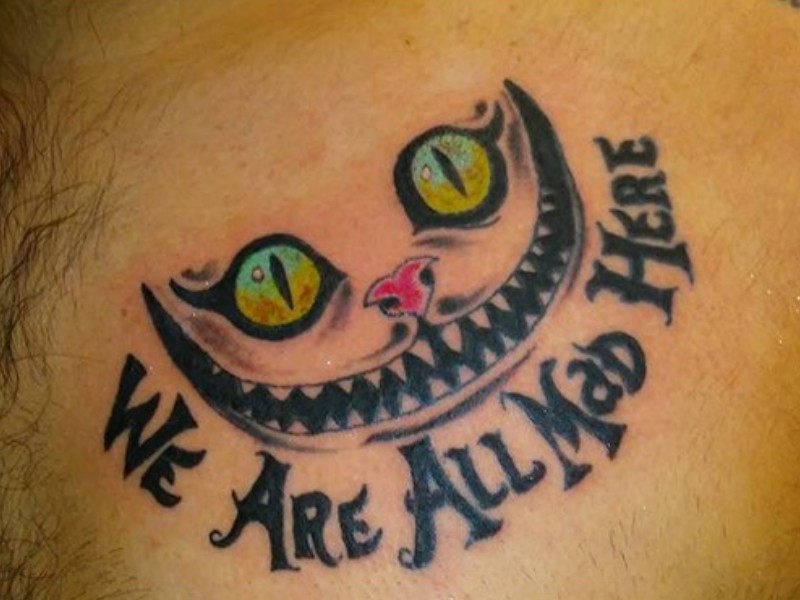 the cheshire cat tattoo