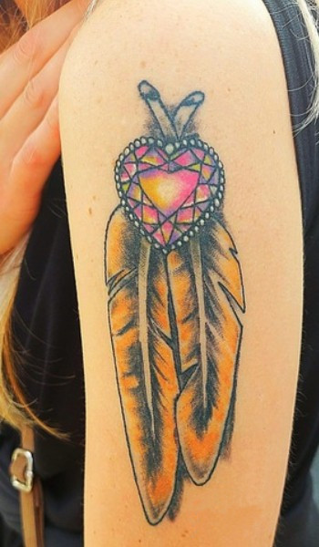 jewelry with 2 feathers