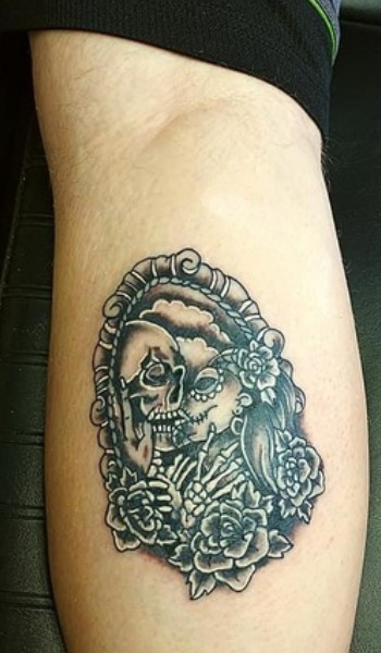 romantic skeletal portrait