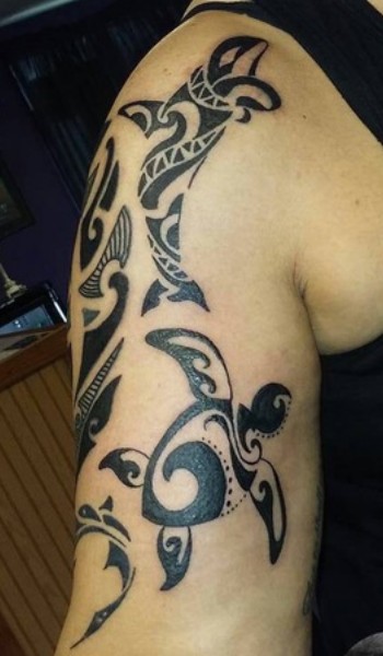 tribal sea animals design